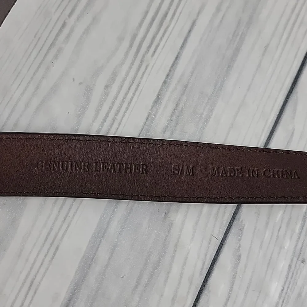 Unbranded Statement Piece Leather Belt  Adjustable Womens Size S/M